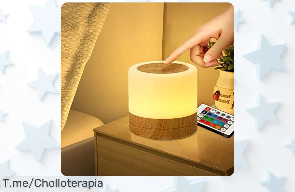 Descubre la Luz Nocturna Infantil Taipow: Colores mágicos y control remoto para que tu pequeño duerma feliz. ¡No dejes pasar este ofertón, solo por tiempo limitado!