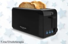 Descubre la Tostadora Taurus Amazing TO3000 con ranuras extra largas y 6 niveles de tostado, ¡no te quedes sin este ofertón limitado que hará tus desayunos perfectos!