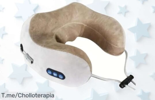 Descubre la almohada de masaje cervical eléctrica, un super chollo que alivia tensiones y te regala bienestar ¡Compra ahora este ofertón limitado antes de que se agote!