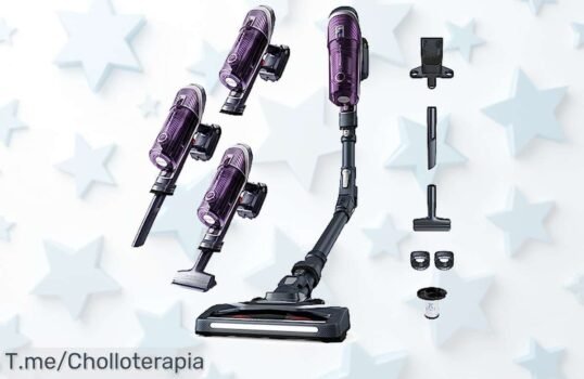 Descubre la aspiradora Rowenta XForce Flex 860 Allergy Care, con luz LED y 35 minutos de autonomía ¡Aprovecha este super chollo antes que se agote!