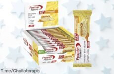 Descubre la barrita deliciosa que todos anhelan: 20 g de proteínas y solo 1,3 g de azúcar Aprovecha esta oferta única antes de que se agoten ¡es un super chollo!