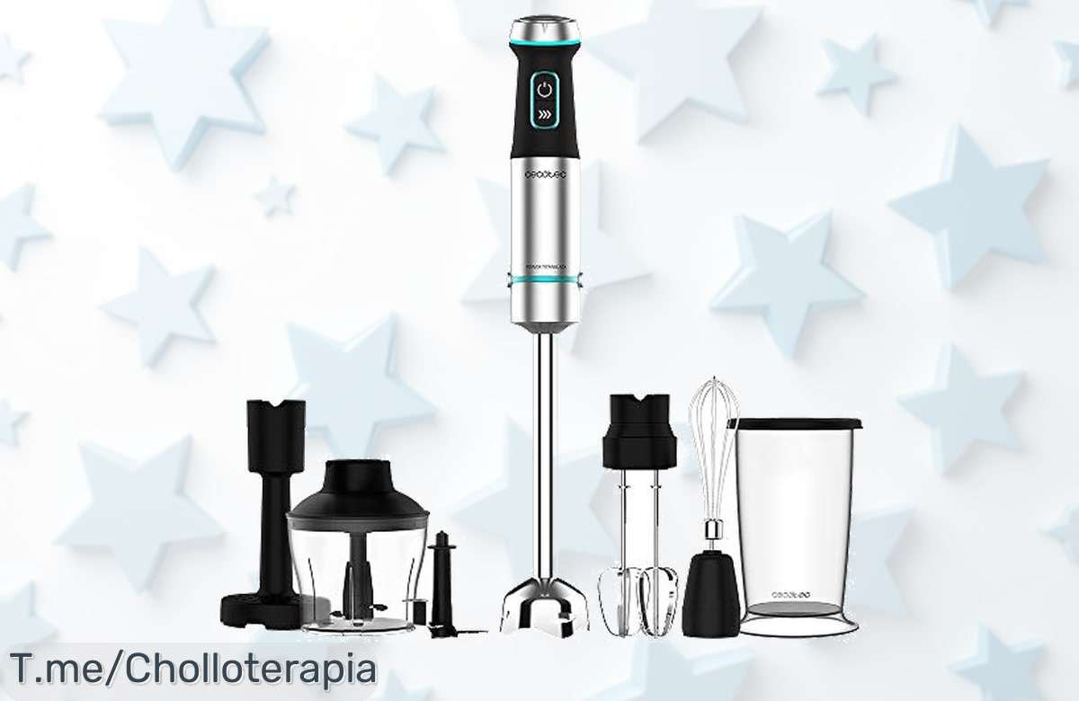 Descubre la batidora Cecotec de 1200W a un precio loco, mezcla todo al instante y prepara postres irresistibles. ¡Aprovecha este ofertón antes que se agote!