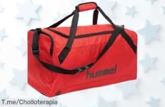 Descubre la bolsa de deporte Hummel Core roja de 33L a un precio loco: ¡super chollo para llevar todo lo que necesitas! Oferta limitada, hazla tuya ya y no te quedes sin ella