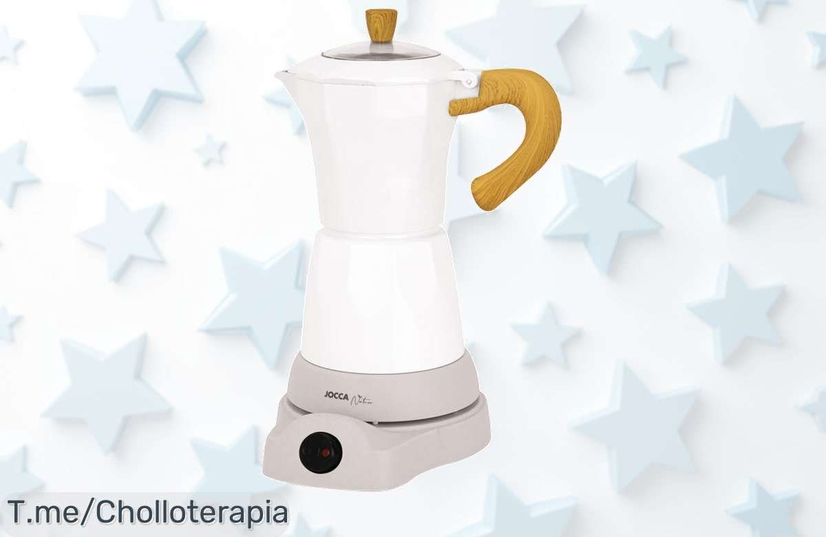 Descubre la cafetera Jocca que mantiene tu café caliente todo el tiempo con su base giratoria. Super chollo para elevar tus mañanas ¡Compra ya antes de que se agote!