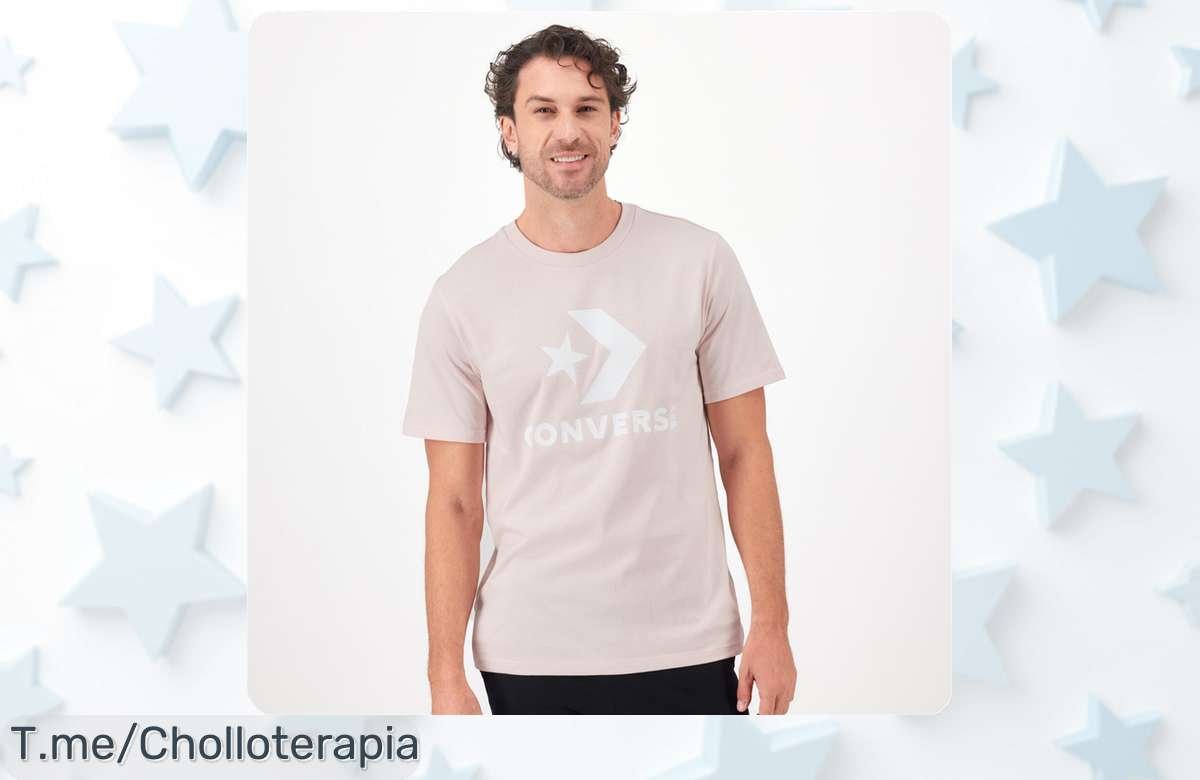 Descubre la camiseta Converse Star Chevron, un super chollo que te hará destacar. ¡Date prisa y hazla tuya antes de que se agoten, oferta limitada!