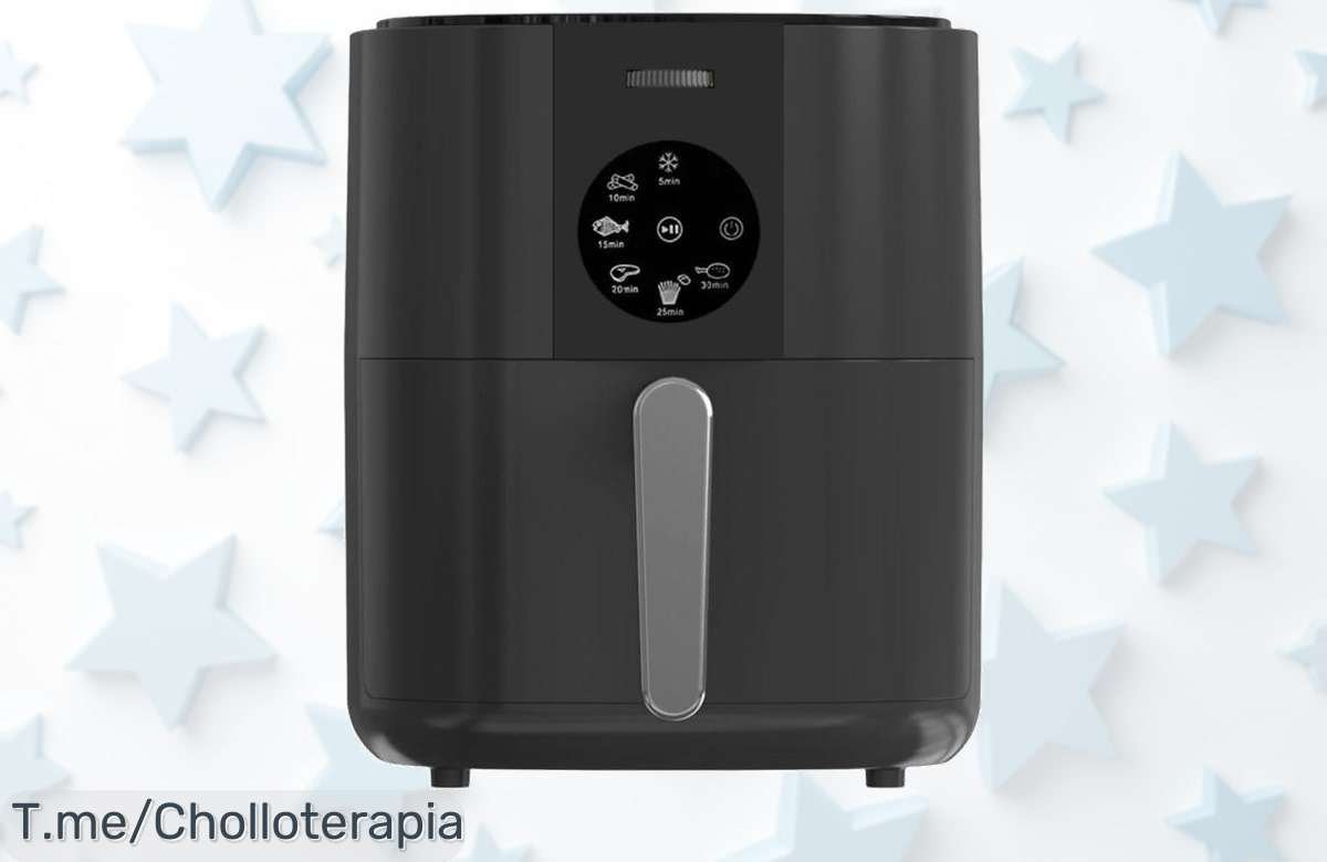 Descubre la freidora de aire digital 7L y disfruta de comidas crujientes sin aceite, ¡aprovecha este ofertón único antes que se acabe!