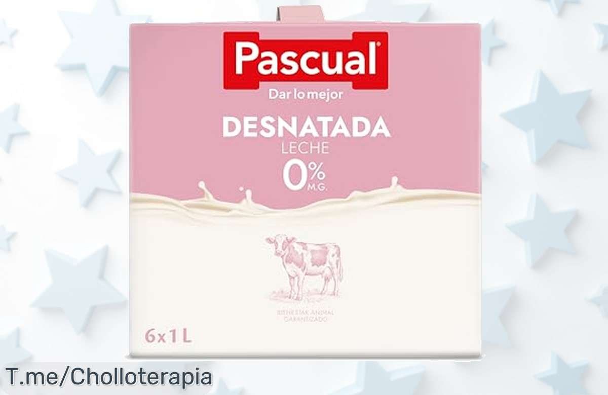 Descubre la leche desnatada que encanta a todos: sabor fresco y saludable, ¡super chollo! Aprovecha esta oferta limitada y llena tu nevera de bienestar, cómprala ya.