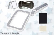 Descubre la magia de leer sin esfuerzo con la Luckits Lupa Plegable, ideal para abuelos y curiosos Super chollo limitado, haz tu pedido ya antes que se agote!