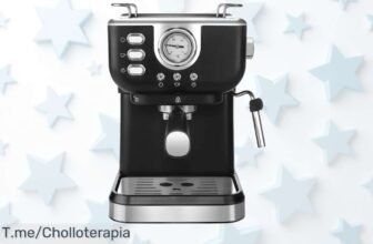 Descubre la máquina de café Espresso con un diseño increíble y 20 Bar de potencia, ¡aprovecha el ofertón limitado y disfruta del café perfecto en casa ya!