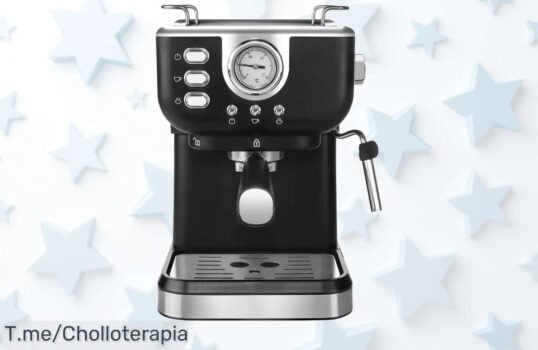 Descubre la máquina de café Espresso con un diseño increíble y 20 Bar de potencia, ¡aprovecha el ofertón limitado y disfruta del café perfecto en casa ya!