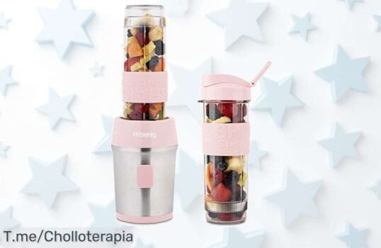 Descubre la mini batidora smoothie maker por un precio loco y con cuchillas afiladas que hacen magia en tu cocina, ¡no dejes escapar este ofertón limitado!
