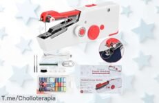 Descubre la mini máquina de coser portátil que todos quieren, con fijación rápida y un descuento brutal ¡No te quedes sin ella, oferta loca por tiempo limitado!
