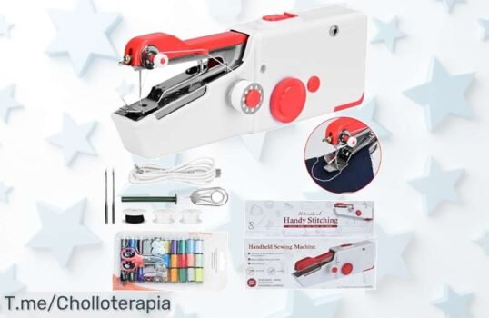 Descubre la mini máquina de coser portátil que todos quieren, con fijación rápida y un descuento brutal ¡No te quedes sin ella, oferta loca por tiempo limitado!