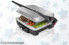 Descubre la parrilla eléctrica Rock'nGrill 2000, fácil de limpiar y perfecta para asar a lo grande Super chollo limitado ¡Cómprala antes que se agote!