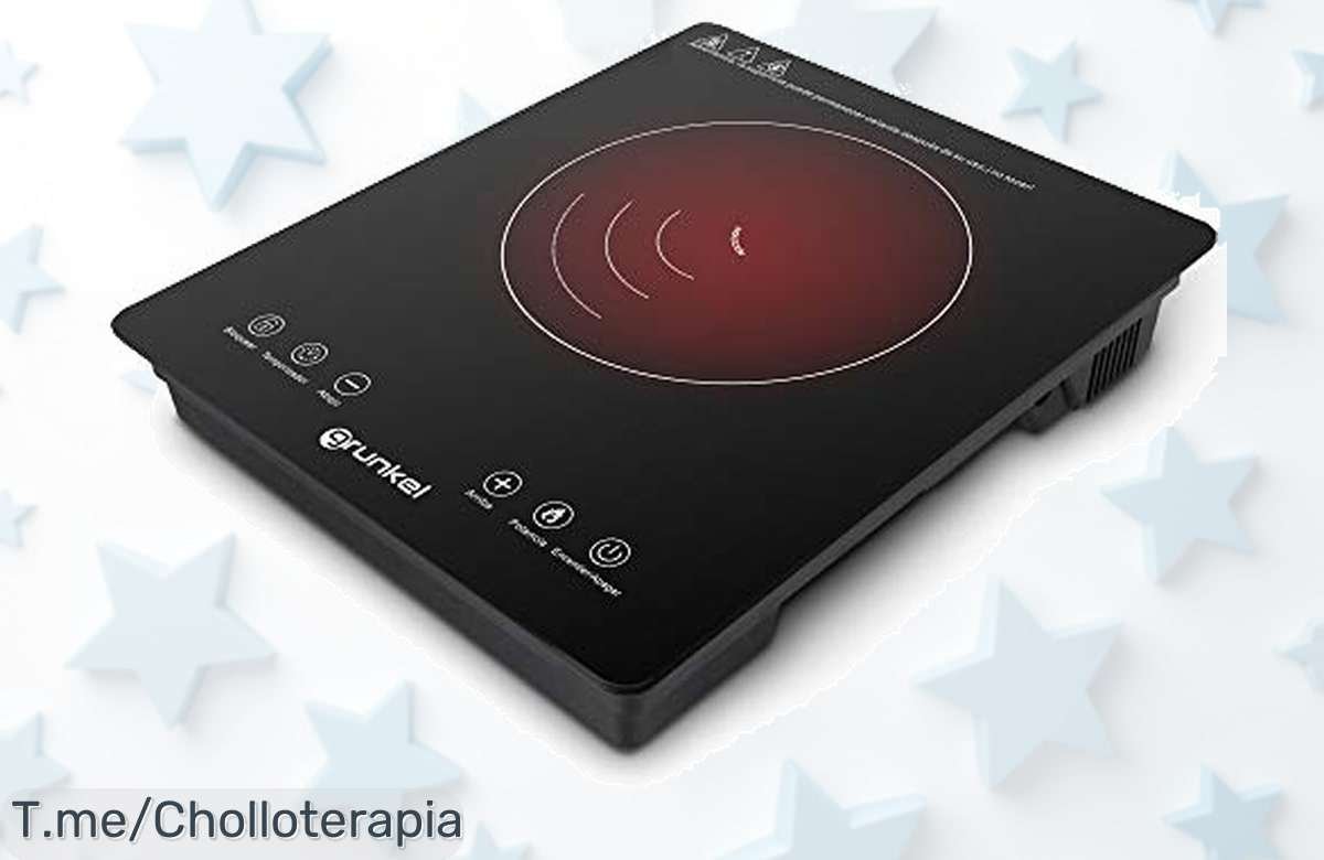 Descubre la placa de inducción Grunkel a un precio loco: 2000 W de potencia y seguridad para cocinar en camping. Oferta única, ¡consíguela antes que se agote!