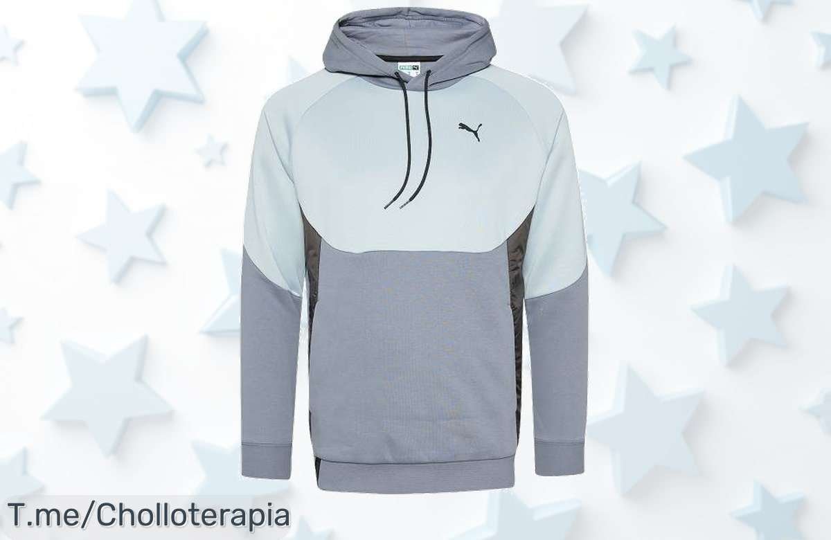 Descubre la sudadera PUMA CPUMAtech, un super chollo con diseño moderno que te hará brillar en cualquier lugar. ¡No esperes más y cógetela antes de que se agote!