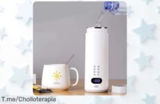 Descubre la taza calefactora eléctrica que calienta al instante y disfruta de tu bebida caliente donde quieras, ¡aprovecha este ofertón antes de que se agote!