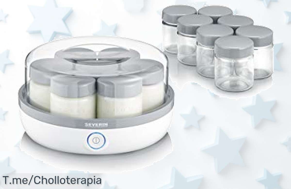 Descubre la yogurtera SEVERIN: haz tu propio yogur en un abrir y cerrar de ojos, saborazo saludable a precio loco. ¡Apresúrate antes que se acabe esta oferta voladora!