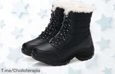 Descubre las Botas de Nieve Perfectas con peluche caliente y plataforma antideslizante a un precio loco, ¡no te quedes sin el super chollo! Aprovecha la oferta antes que desaparezca