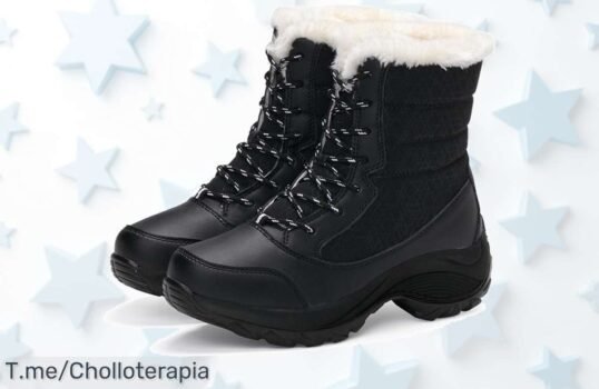 Descubre las Botas de Nieve Perfectas con peluche caliente y plataforma antideslizante a un precio loco, ¡no te quedes sin el super chollo! Aprovecha la oferta antes que desaparezca