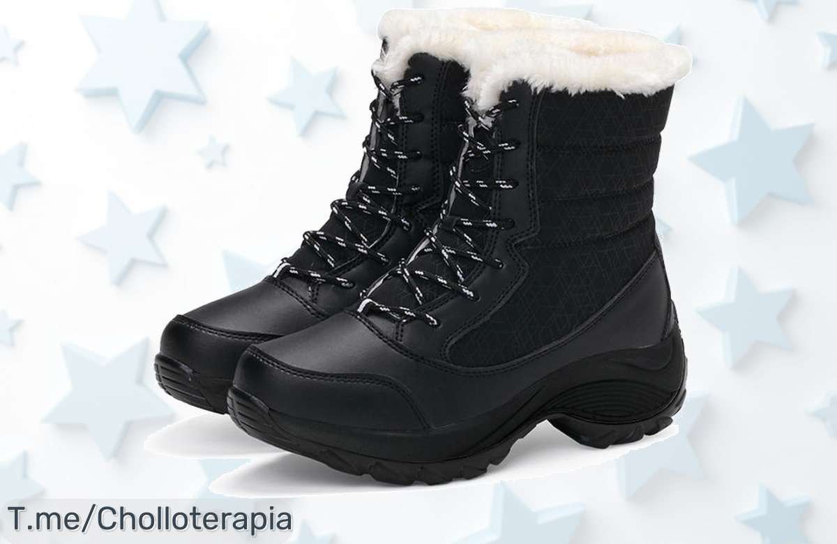 Descubre las Botas de Nieve Perfectas con peluche caliente y plataforma antideslizante a un precio loco, ¡no te quedes sin el super chollo! Aprovecha la oferta antes que desaparezca.