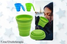 Descubre las copas de silicona plegables que todos quieren, resistentes al calor y siempre limpias Aprovecha este ofertón único antes que se agoten ¡Compra ya!