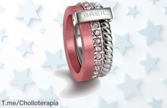 Deslumbra con el Anillo BREIL de Acero Rosa y brillantes, ¡ofertón único que hará brillar tus dedos! Aprovecha este chollo antes que se agote y hazlo tuyo ya!
