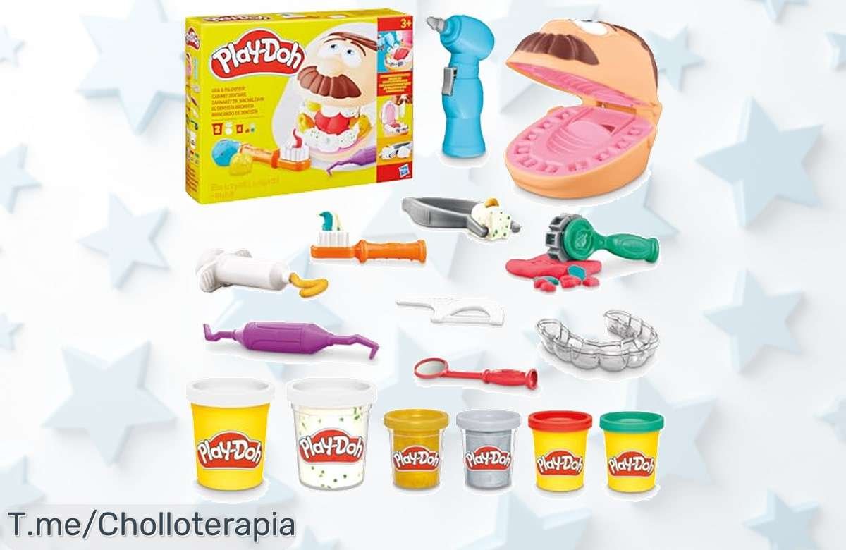 Despierta la diversión en casa con PlayDoh El Dentista Bromista: ¡crea sonrisas únicas y disfruta de un super chollo educativo! ¡Consíguelo ya antes que se agoten!