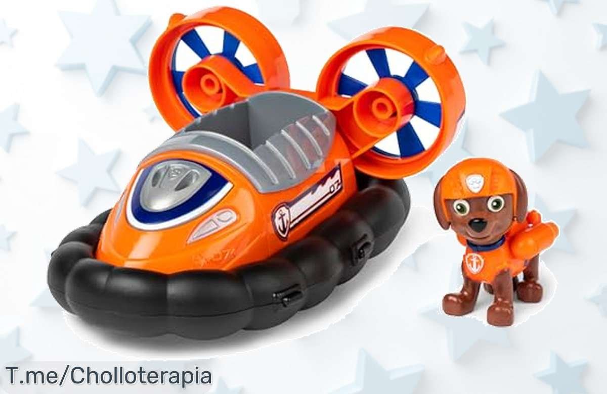 Despierta la imaginación de tus peques con el aerodeslizador de Zuma a un precio loco. ¡Diviértete creando historias y aprovecha este ofertón limitado antes que se agote!