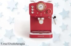Despierta tus mañanas con la cafetera express THERA RETRO a un precio loco y sorprende a todos en casa ¡No dejes escapar este ofertón limitado, compra ya!