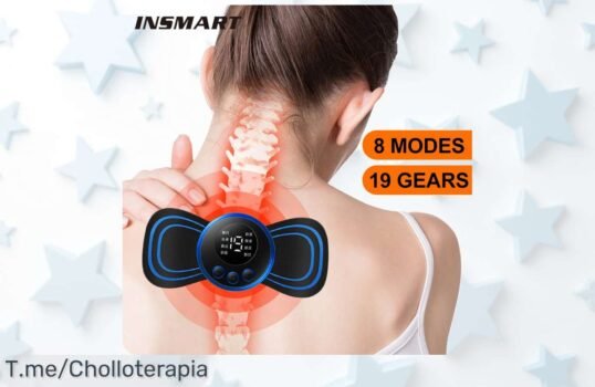 Despierta tus músculos y di adiós al dolor con el mini masajeador eléctrico, un super chollo para tu espalda que transforma tu bienestar ¡Actúa ahora antes de que se acabe!