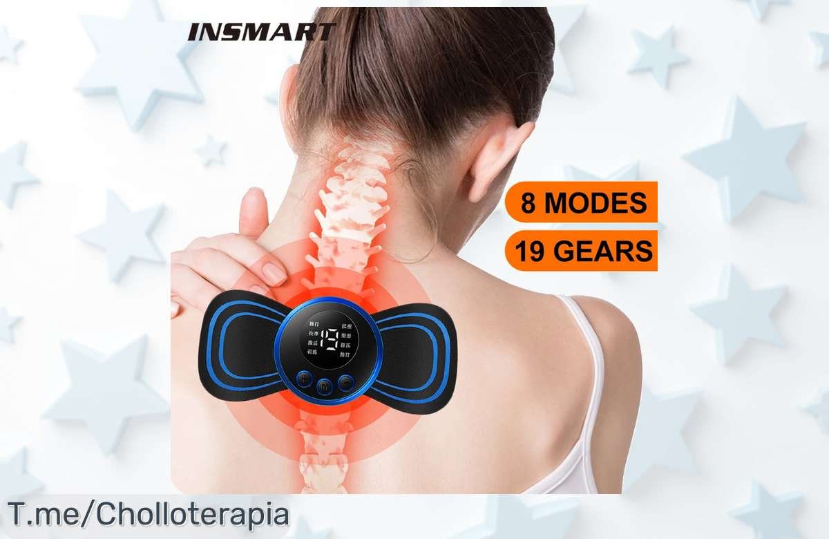 Despierta tus músculos y di adiós al dolor con el mini masajeador eléctrico, un super chollo para tu espalda que transforma tu bienestar ¡Actúa ahora antes de que se acabe!