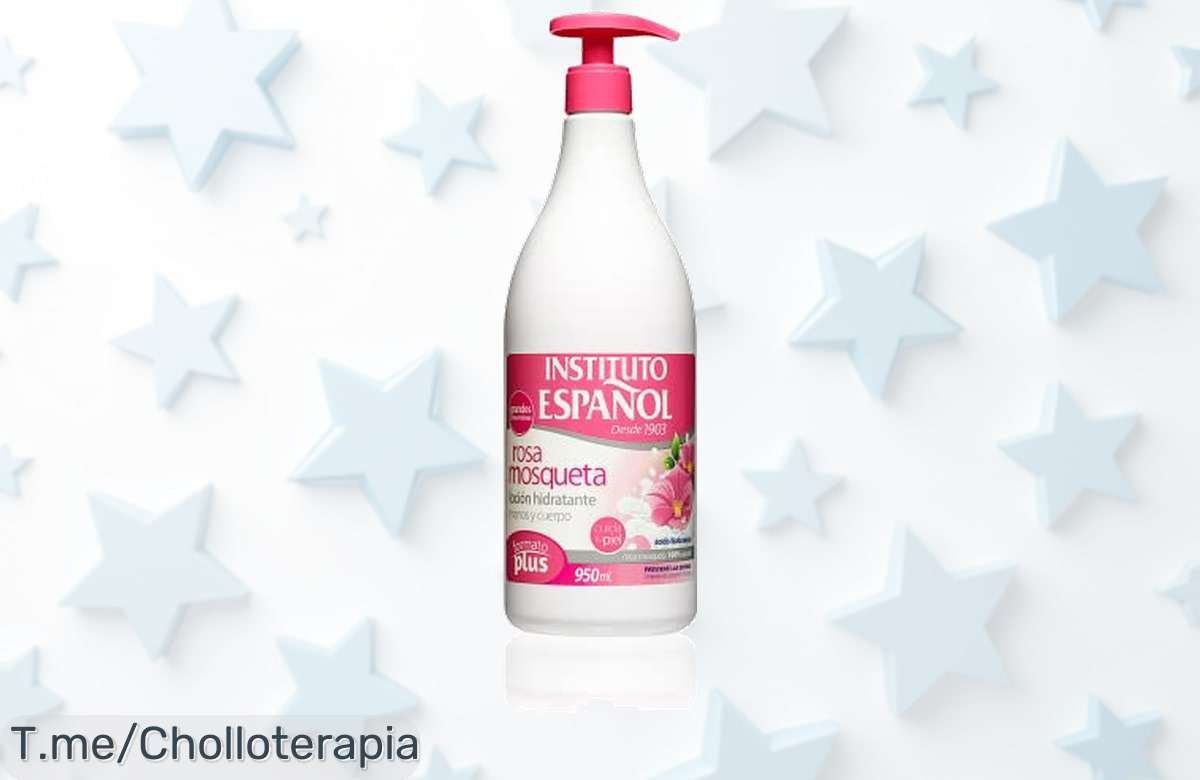 Dile adiós a las estrías con nuestro dosificador de loción rosa mosqueta, la solución rápida que tu piel necesita. Aprovecha este super chollo antes de que se agote ya!