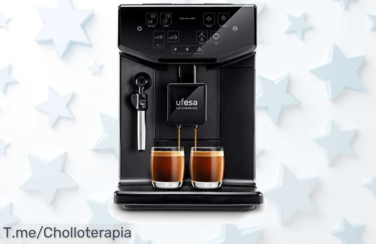 Disfruta el mejor café en casa con Ufesa Supreme Barista: 20 Bares de presión y personalización total. ¡Aprovecha este ofertón único antes que se agote!