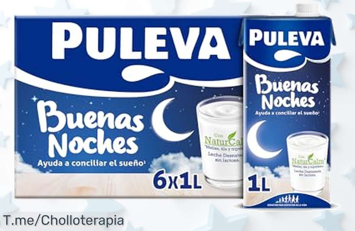Duerme como un bebé con Puleva Buenas Noches, fórmula NATURCALM para tus noches tranquilas. Este ofertón de 6 litros es una oportunidad única, ¡compra ya y descansa!