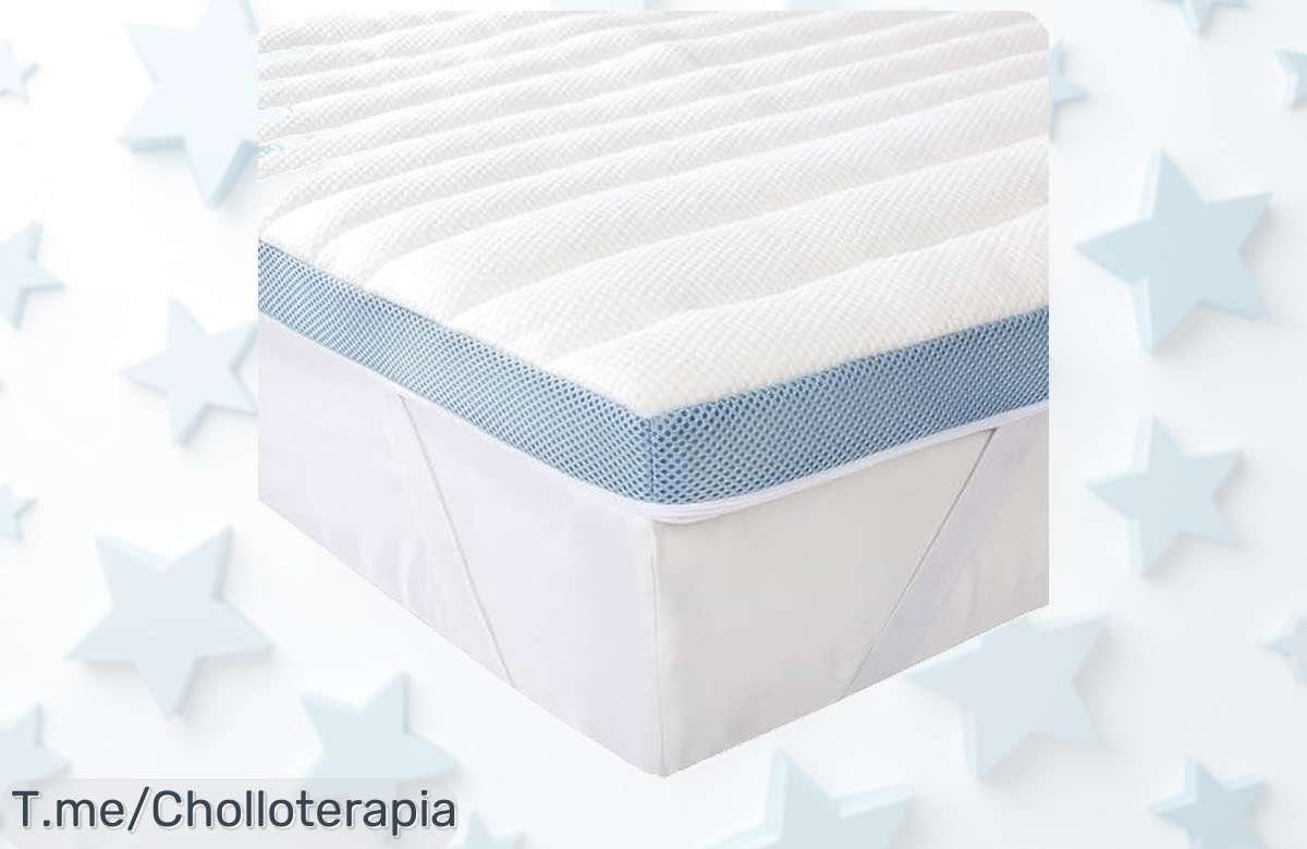 Duerme como un rey con el topper viscoelástico, 7 zonas que se adaptan a ti y te renuevan cada mañana. ¡Aprovecha este ofertón antes de que desaparezca!