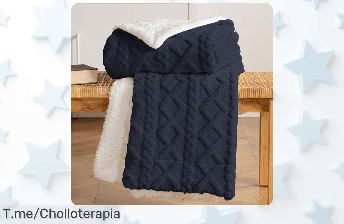Envuelve tus días fríos con la manta HOMESOL®, suave y cálida, ¡un ofertón que no puedes ignorar! Aprovecha este super chollo antes de que se acabe.