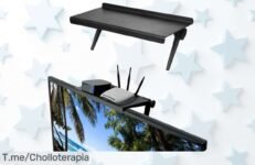 Estante mágico para tu TV y ordenador: ¡Super chollo! Sin agujeros, ideal para mantener todo ordenado Aprovecha este ofertón y compra ya antes de que se agote