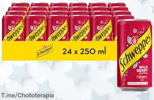 Experimenta el verano con Schweppes Wild Berry a un precio loco, refrescante y bajo en calorías Aprovecha este ofertón y adquiere tu pack de 24 latas antes que se agote