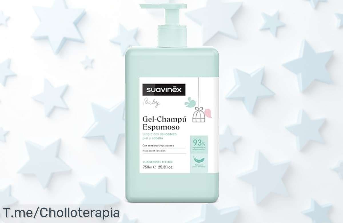 Gelchampú para bebés que no pica en los ojos a un precio loco, limpieza suave y aroma delicioso. Haz de la hora del baño una fiesta. ¡Compra ya antes de que se agoten!