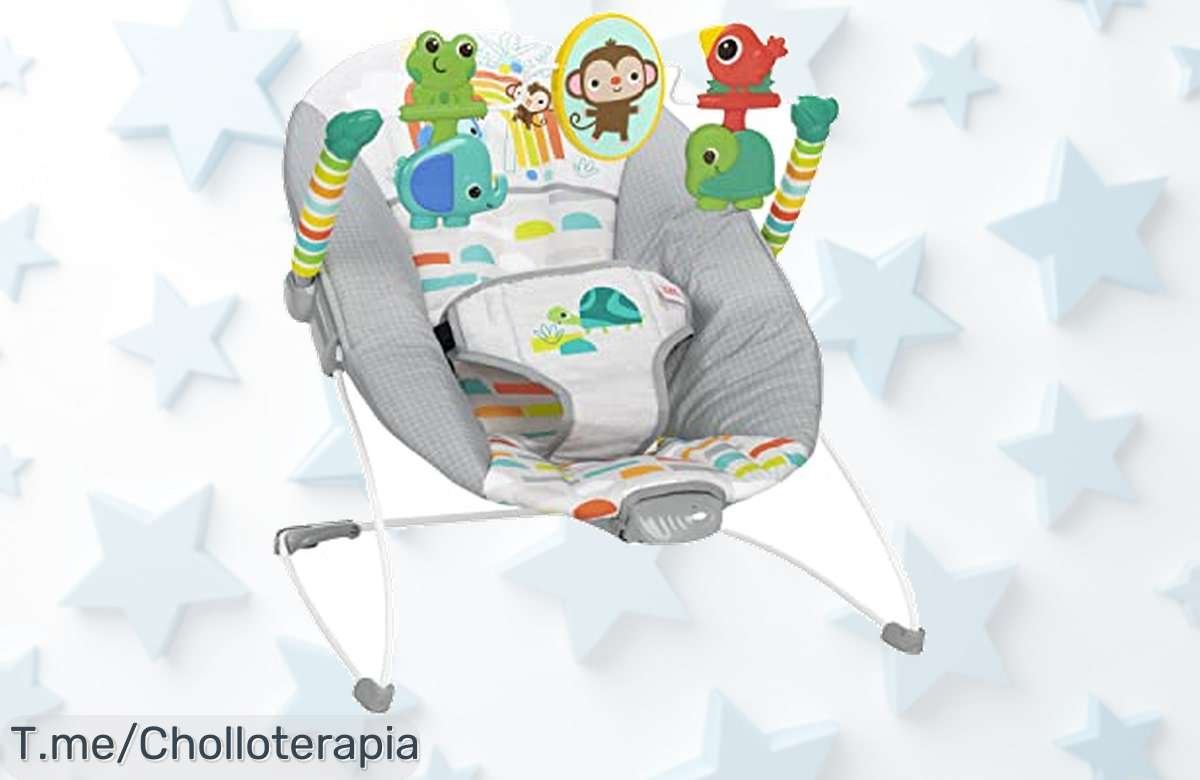 Haz feliz a tu bebé con la hamaca Bright Starts: un super chollo que relaja y divierte en minutos, ¡apresúrate antes de que se agote esta oferta única!