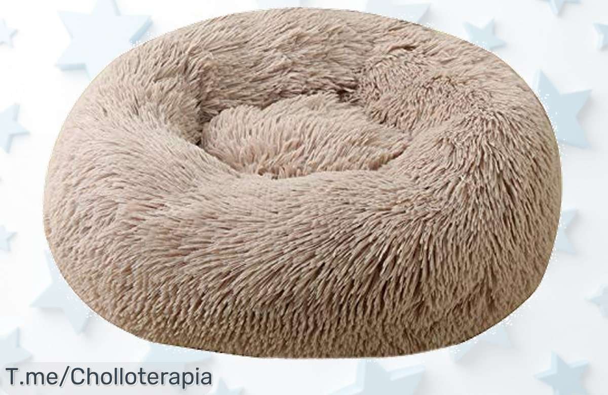 Haz feliz a tu mascota con la cama Super Donut: suave, lavable y en varios tamaños. ¡Aprovecha este ofertón único antes de que se acabe! Tu peludo lo merece.