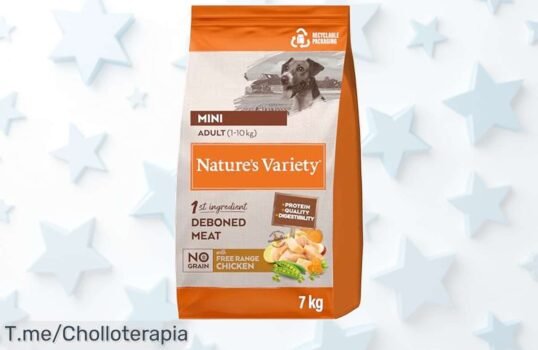 Haz feliz a tu perrito con el super chollo de Nature's Variety, una proteína deliciosa que hará brillar su pelaje ¡No te pierdas este ofertón limitado y compra ya!