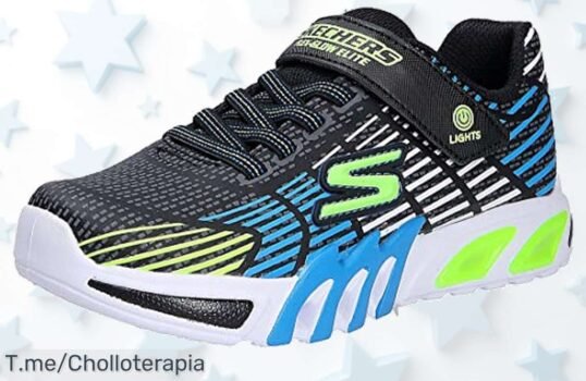 Haz que cada paso brille con Skechers FLEXGLOW ELITE: colores vibrantes y luces deslumbrantes a un precio loco, ¡no dejes escapar este ofertón limitado! Compra ahora