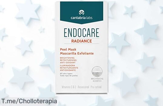 Haz que tu piel brille con la mascarilla exfoliante Endocare Radiance Peel Mask al 20% de Vitamina C, ¡aprovecha este ofertón y transforma tu rostro antes de que se acabe!