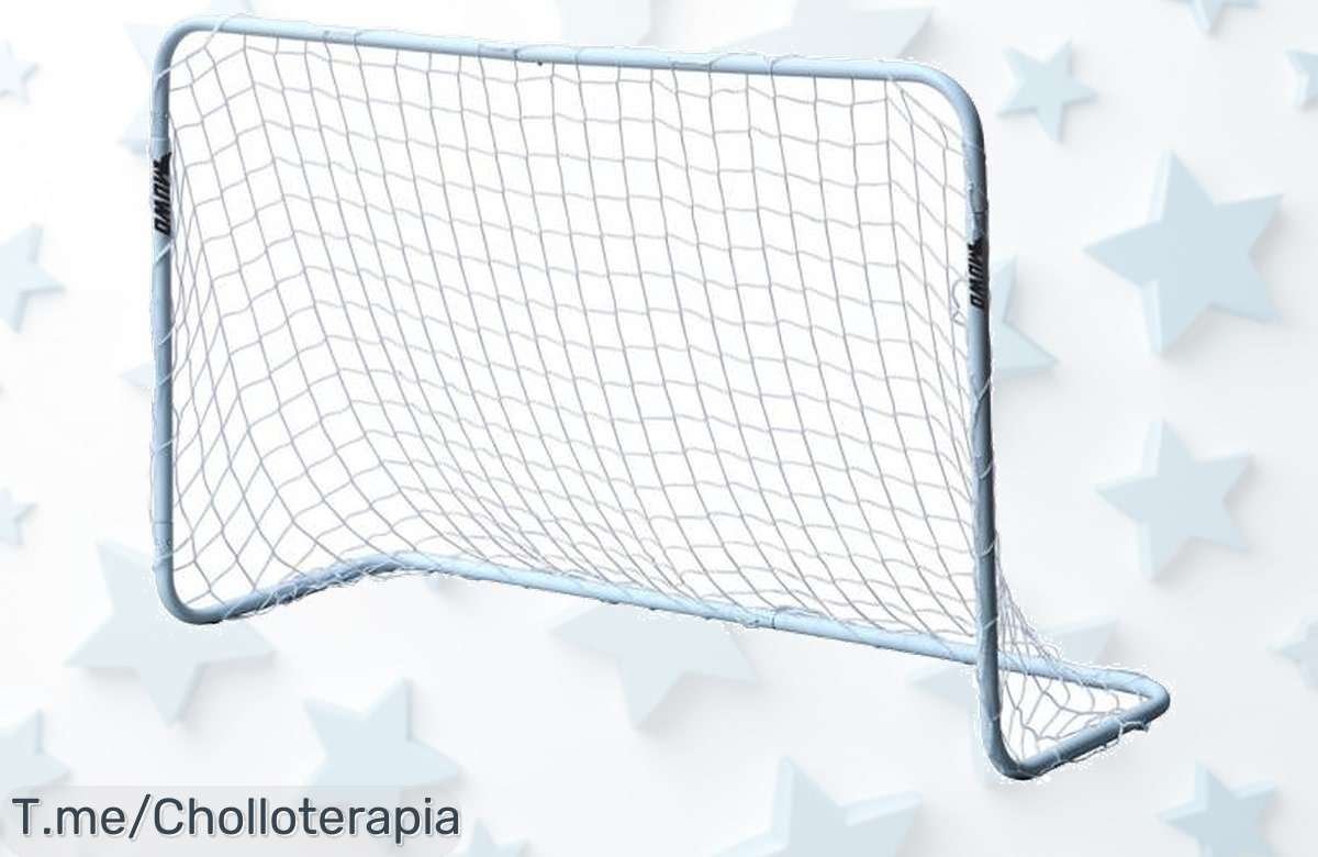 Haz que tus pequeños disfruten como nunca con la portería MUWO, hecha de acero resistente. ¡Aprovecha este ofertón limitado y transforma el jardín en un campo de juego ya!