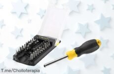 Hazte con el destornillador multipuntas STANLEY, 34 puntas para cualquier tarea y cambios rapidísimos gracias a su cabezal magnético, ¡ofertón limitado que no puedes dejar pasar!