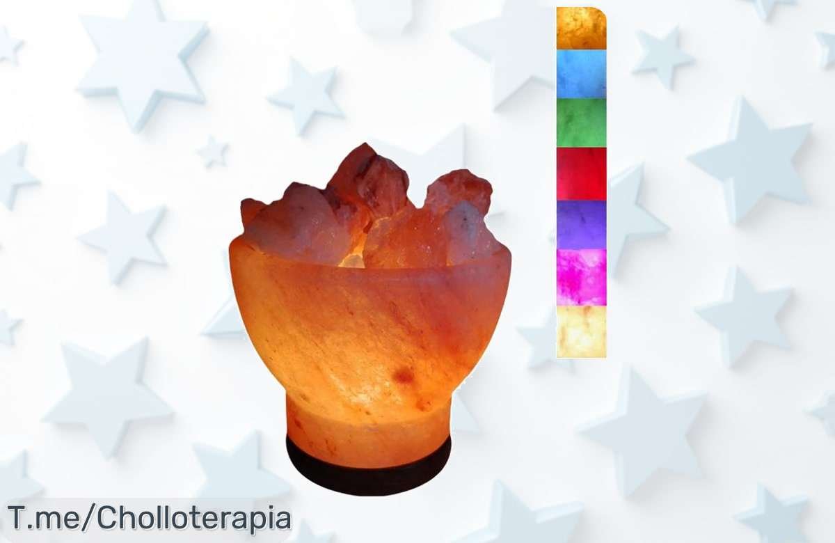 Ilumina tu hogar con la Lámpara de Sal del Himalaya: un super chollo que transforma los espacios y crea ambiente. ¡Aprovecha esta oferta única antes que se agote!
