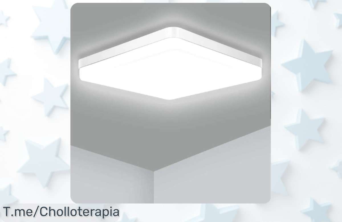 Ilumina tu hogar con nuestra Lámpara LED Cuadrada: ¡diseño moderno y luz brillante de 48W por un precio loco! Aprovecha este ofertón único antes que se agoten.