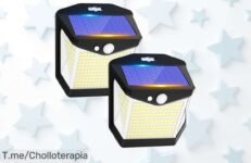 Ilumina tu jardín con este super chollo: Luz Solar LED Exterior, 248 LEDs y sensor de movimiento ultra sensible Transforma tu espacio ¡hazlo ahora antes que se acabe!